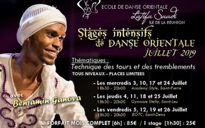 Stages intensifs de danse orientale Juillet 2019